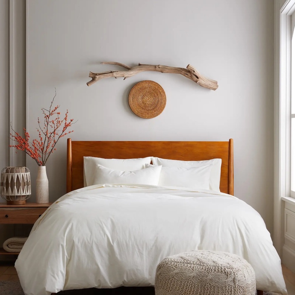 NWT QUINCE Organic Brushed Cotton Duvet Cover  - Ivory - King/Cal/King - Picture 3 of 9